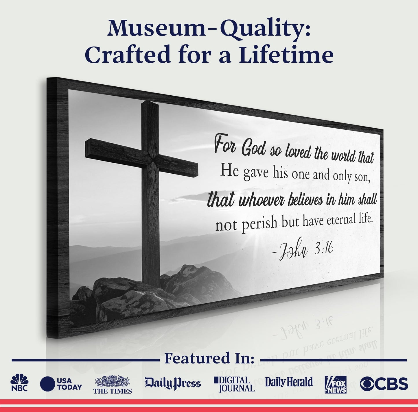 John 3:16 For God So Loved the World Faith Sign