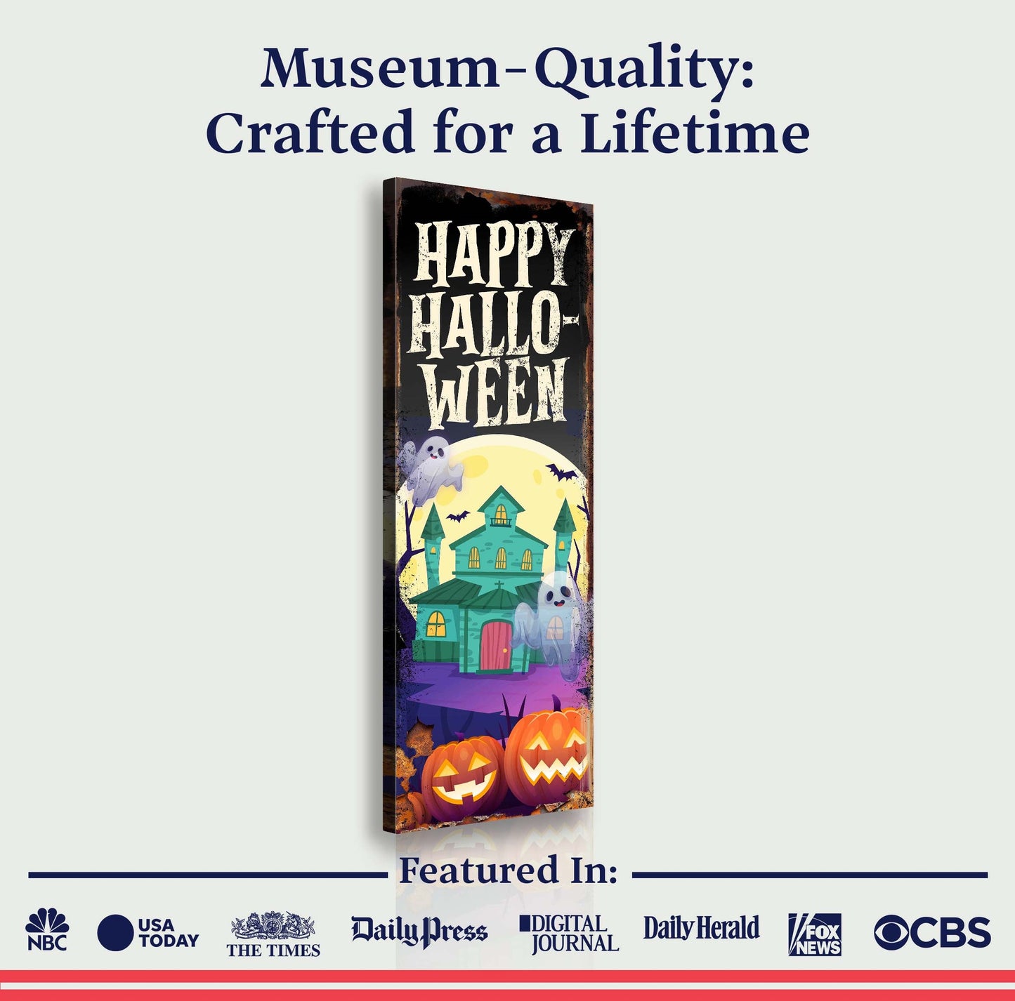 Halloween Welcome Canvas Wall Art