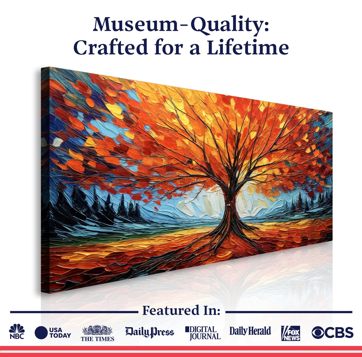 Autumn Fire Canvas Wall Art