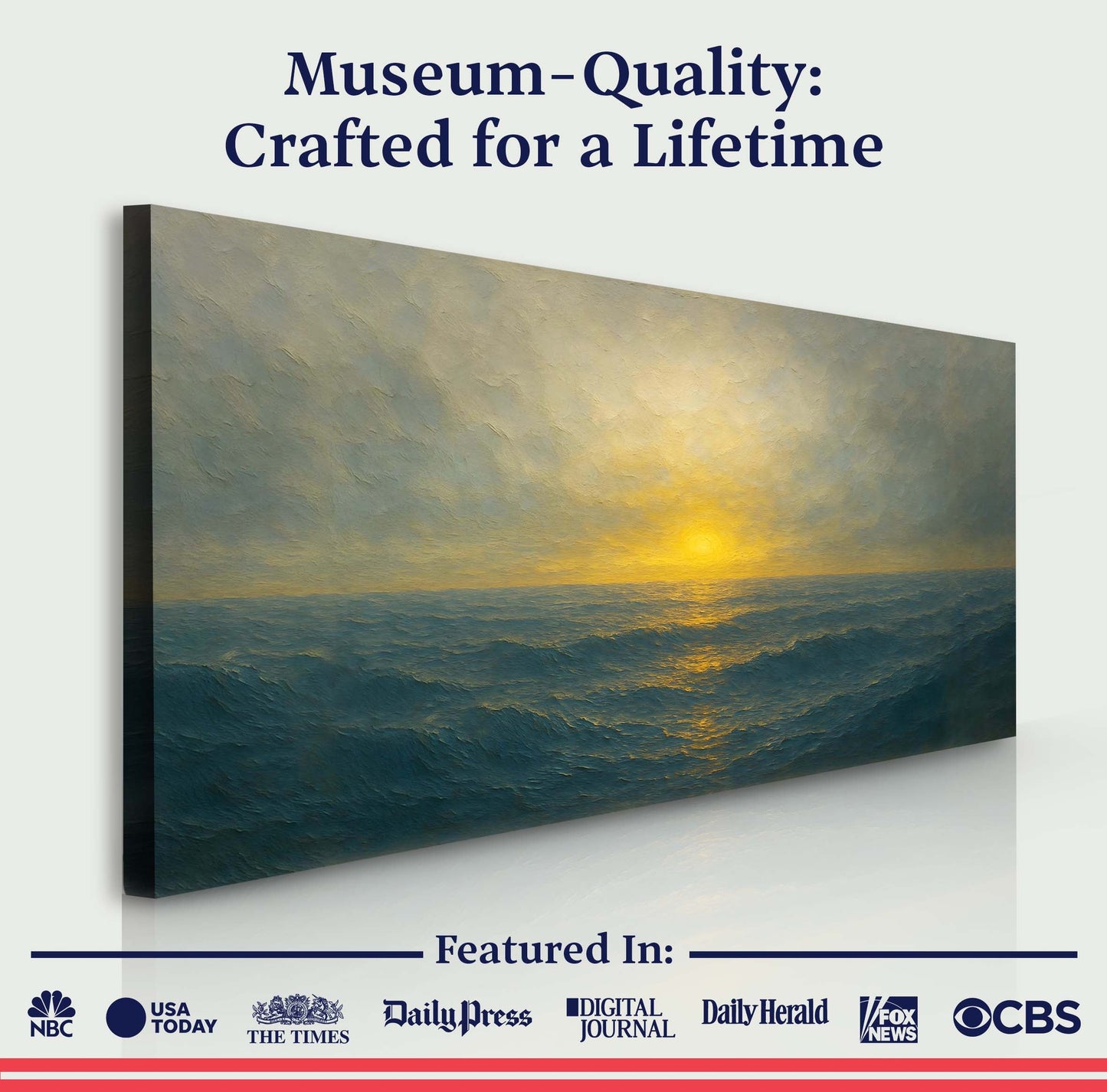 Waterscape Abstract Canvas Wall Art IV