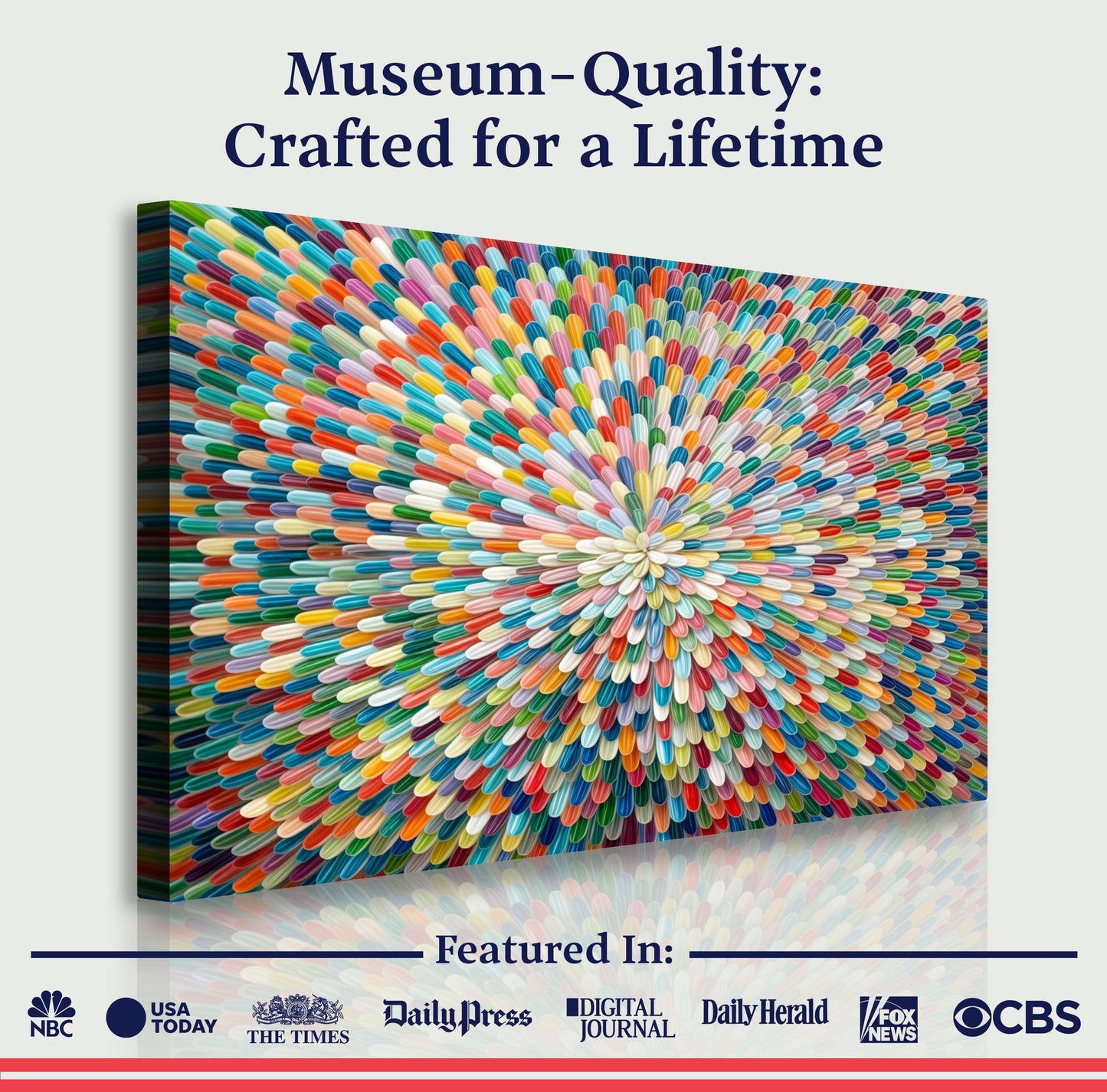 Radiant Bloom Abstract Canvas Wall Art