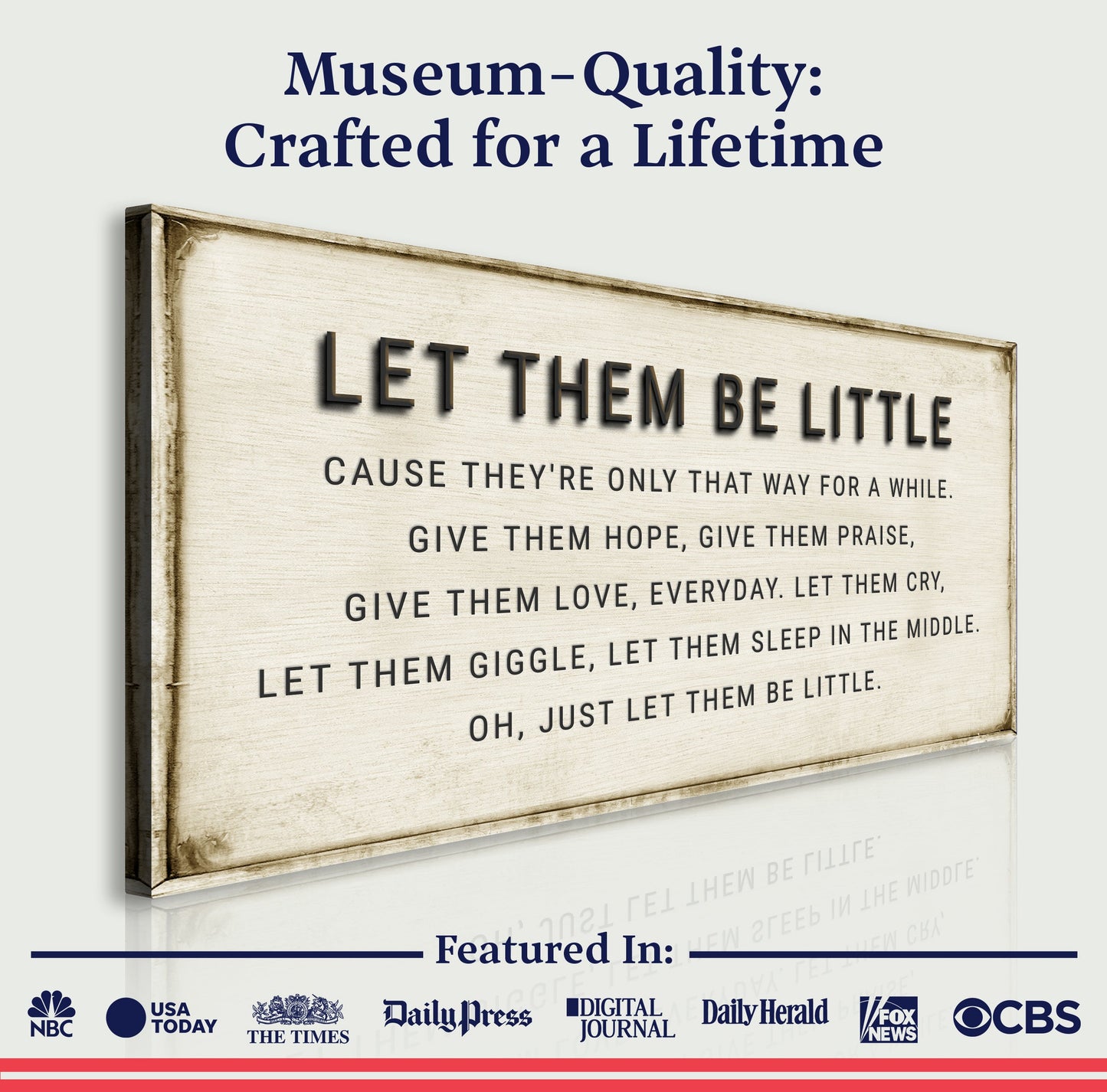 Let Them Be Little Playroom Canvas Wall Art