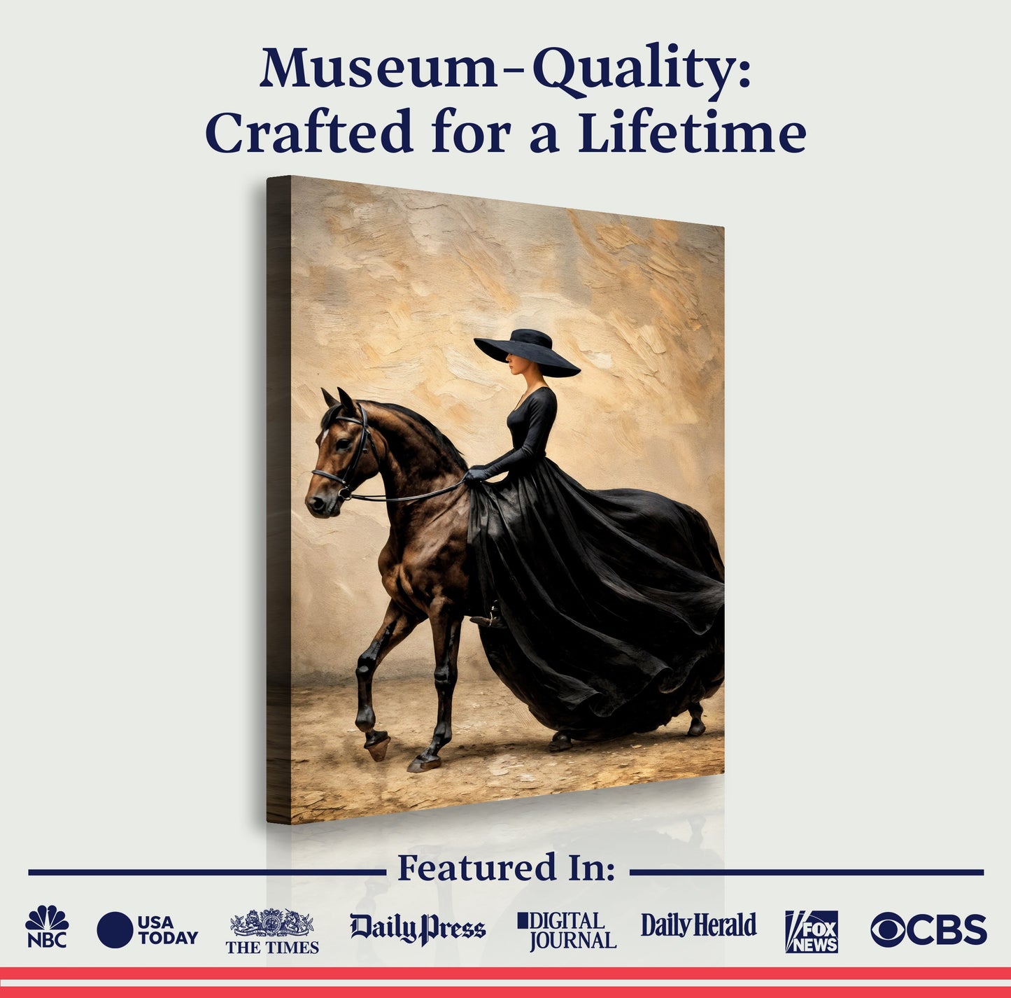 Elegant Equestrian Horse Canvas Wall Art