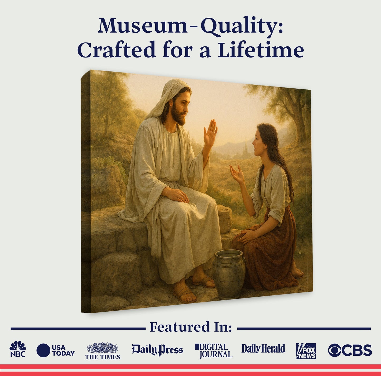 Samaritan at the Well Faith Canvas Wall Art II