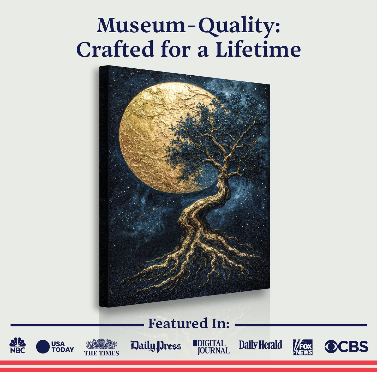 Lunar Tree of Life Canvas Wall Art
