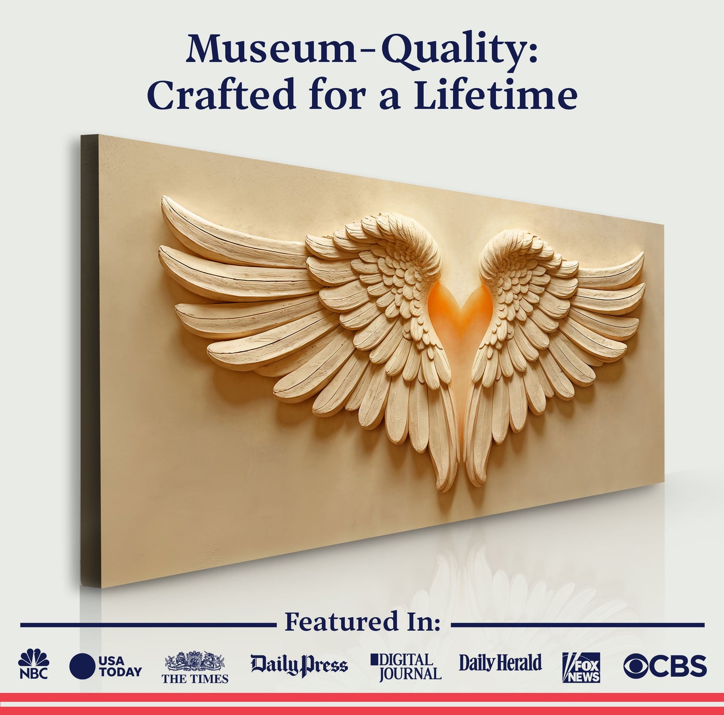 Wings of Devotion Canvas Wall Art