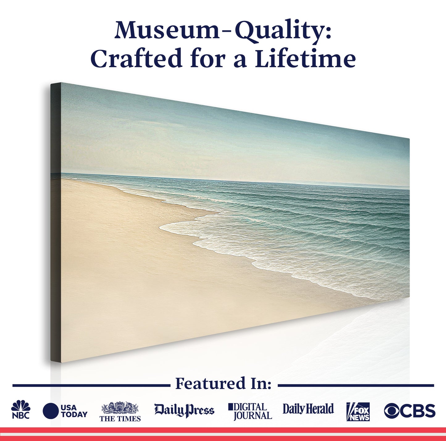 Beachside Bliss Coastal Canvas Wall Art