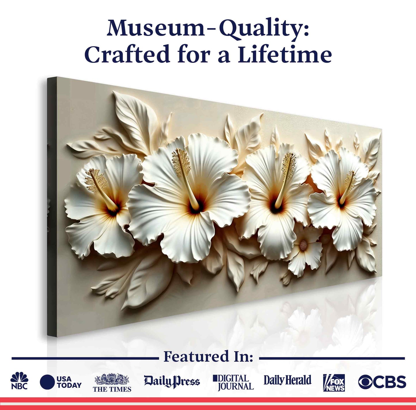 Floral Abstract Canvas Wall Art Botanical Print