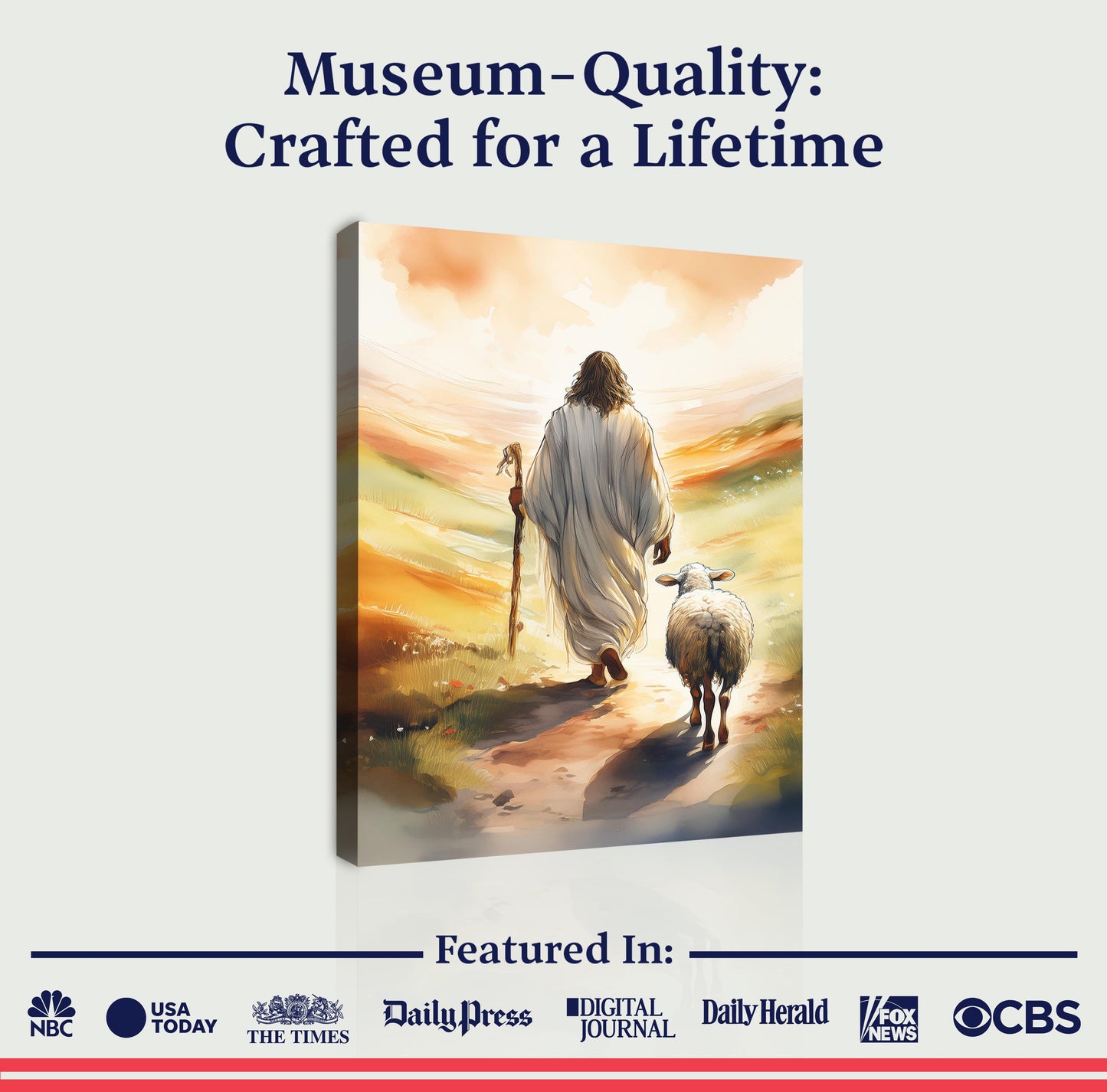Parable of the Lost Sheep Faith Canvas Wall Art