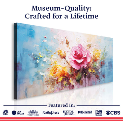 Rose Flower Canvas Wall Art