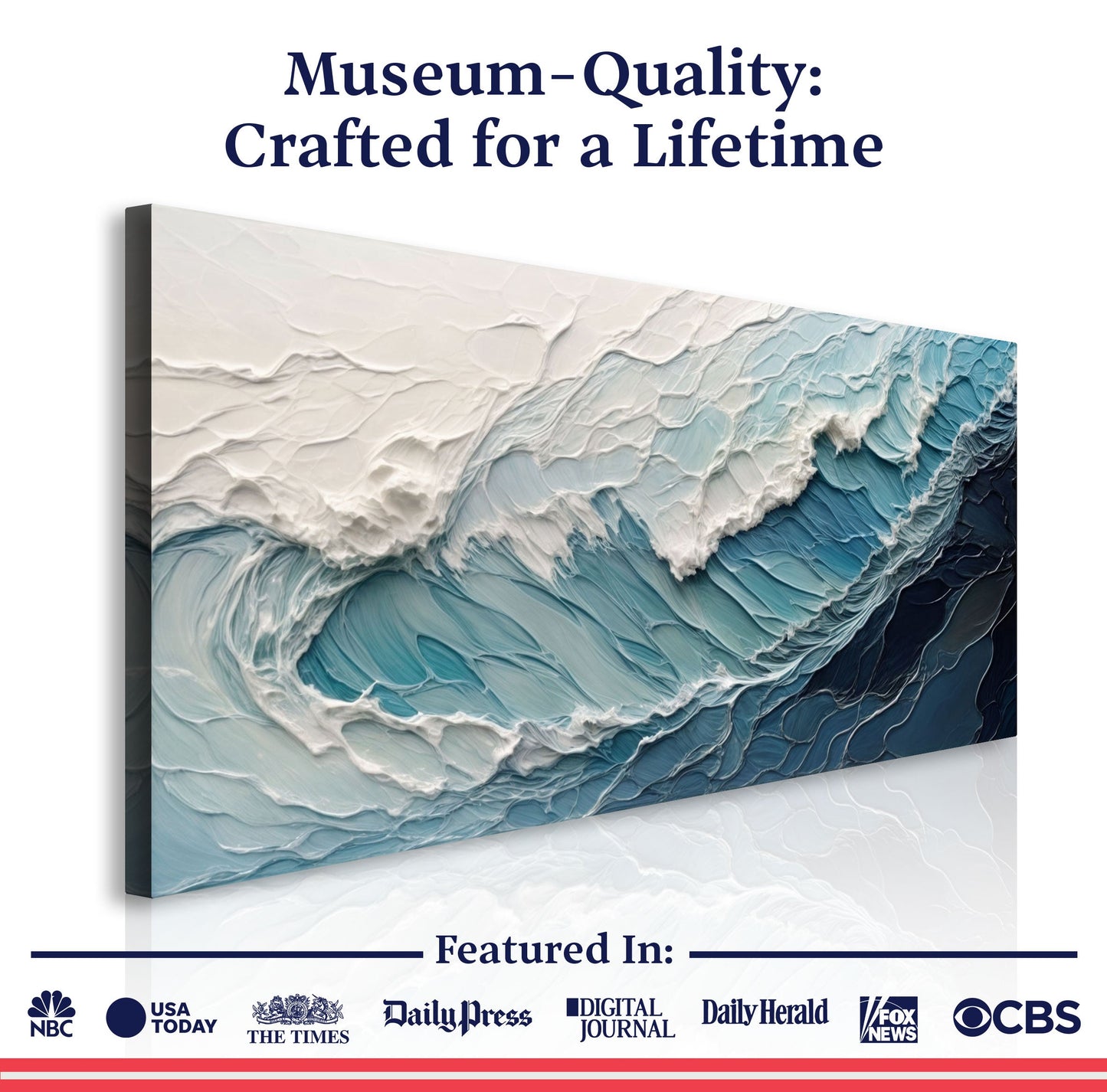 Ocean's Embrace Seascape Canvas Wall Art
