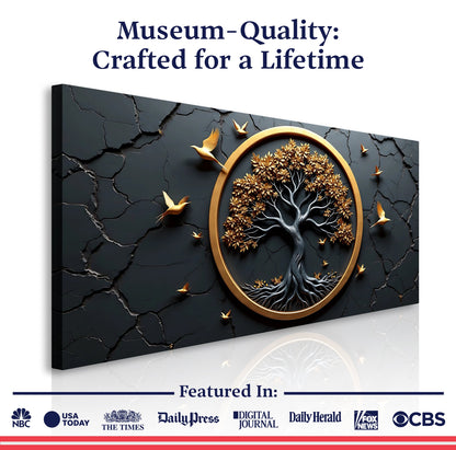 3D Celtic Tree of Life Canvas Wall Art IV-B
