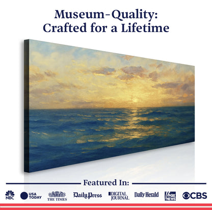 Waterscape Abstract Canvas Wall Art VII