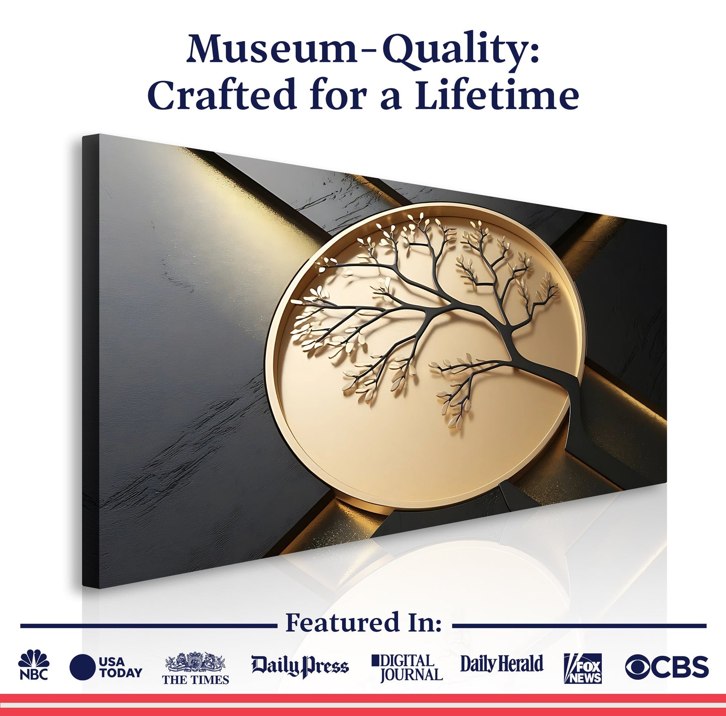 3D Celtic Tree of Life Canvas Wall Art VI