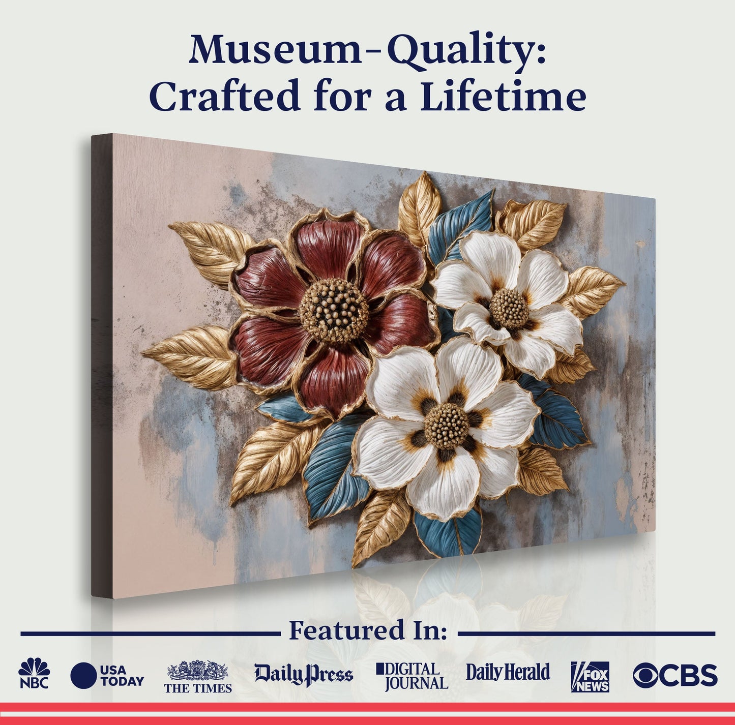 Floral Symphony Canvas Wall Art