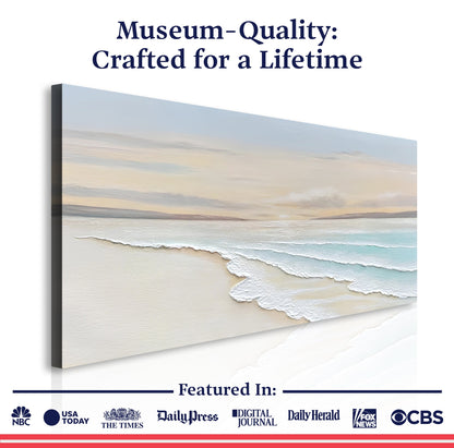 Serene Ocean Wave Coastal Wall Art IV