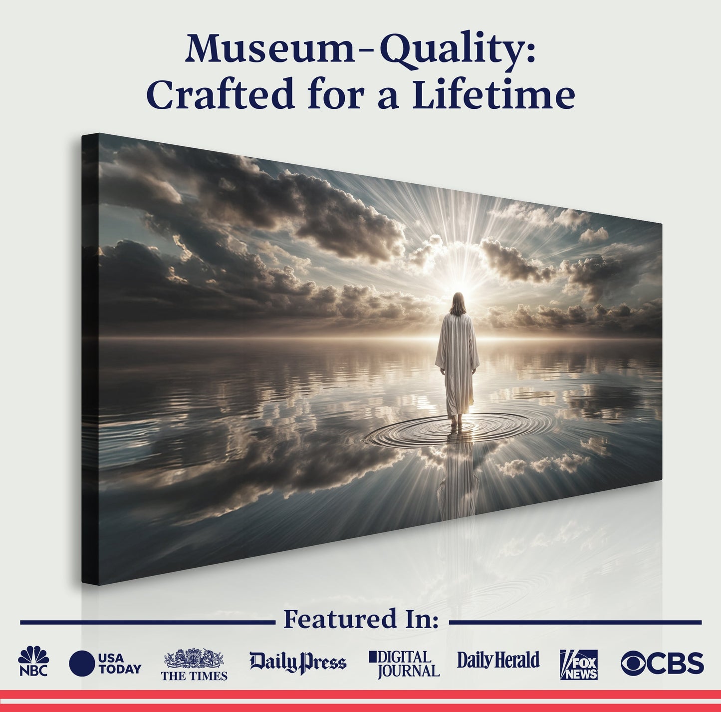 Walking on Water Faith Canvas Wall Art II