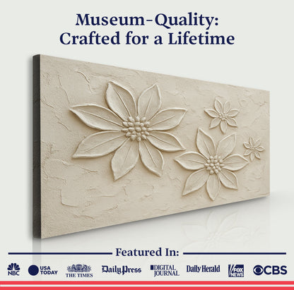 Floral Abstract Canvas Wall Art - Botanical Art