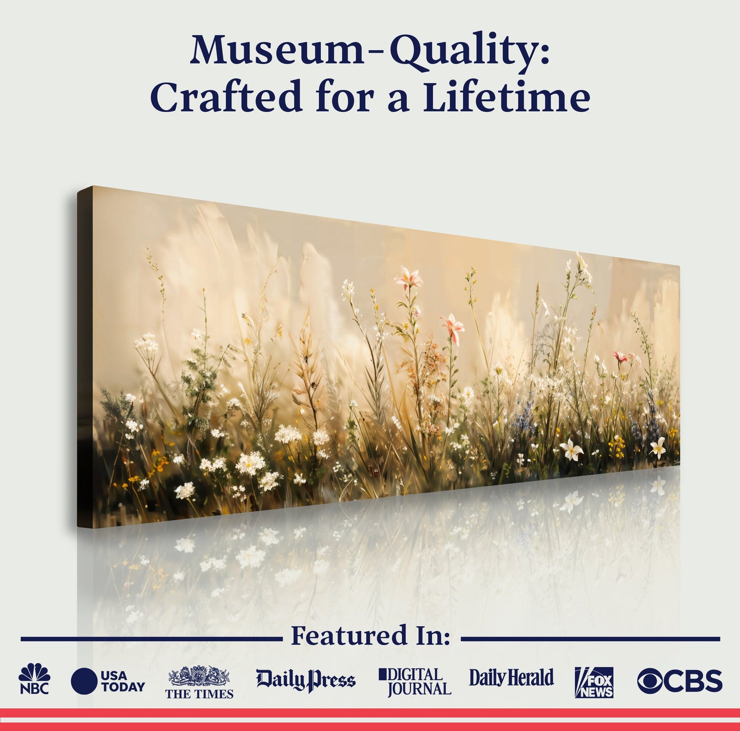Mountain River Landscape Canvas Wall Art