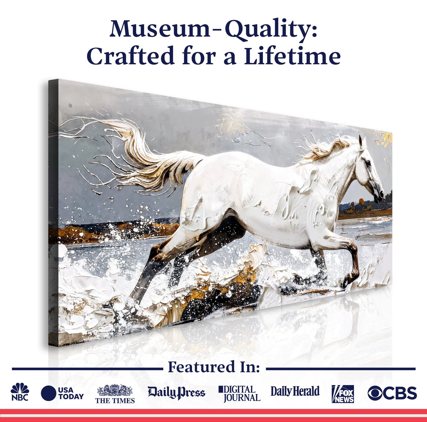 Abstract Horse Canvas Wall Art