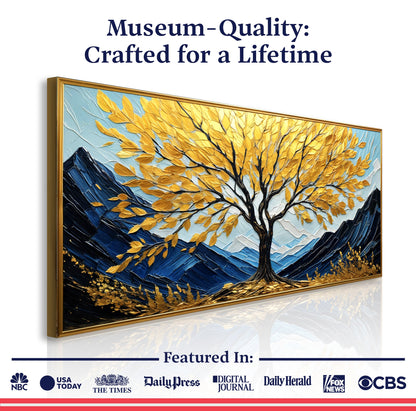 Golden Sanctuary Canvas Wall Art - Nature Landscape Print
