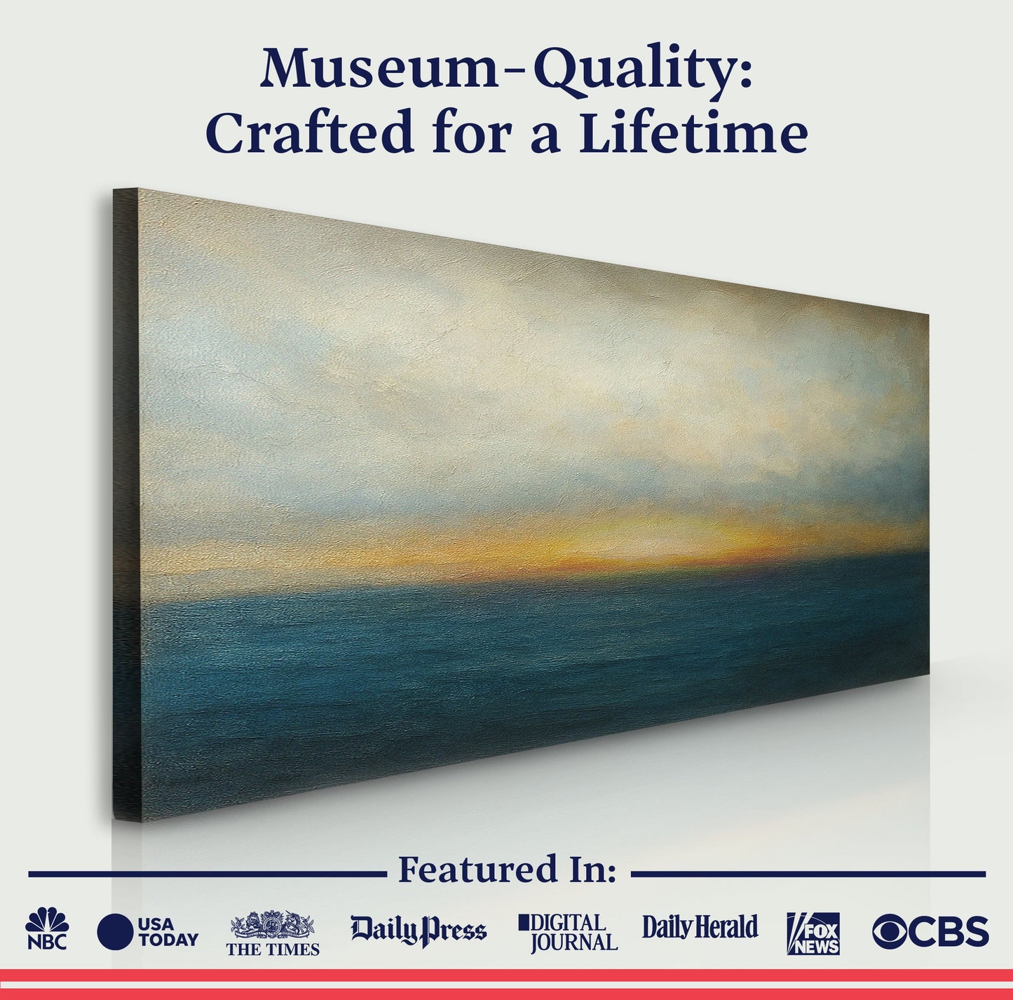 Waterscape Abstract Canvas Wall Art