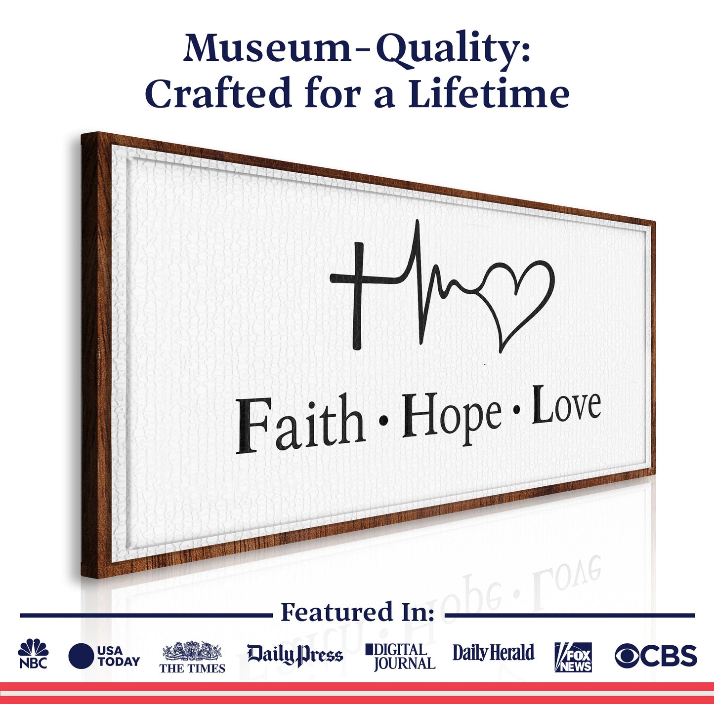 Faith Hope Love Canvas Wall Art