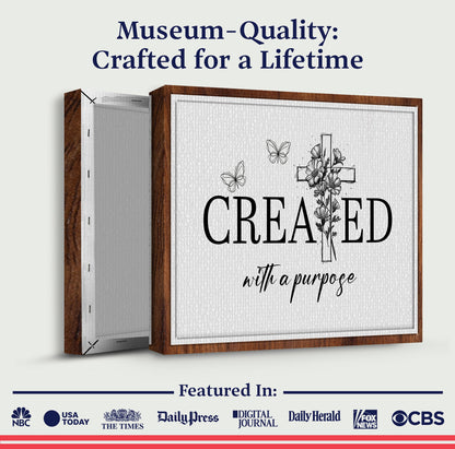 Created With A Purpose Faith Canvas Wall Art