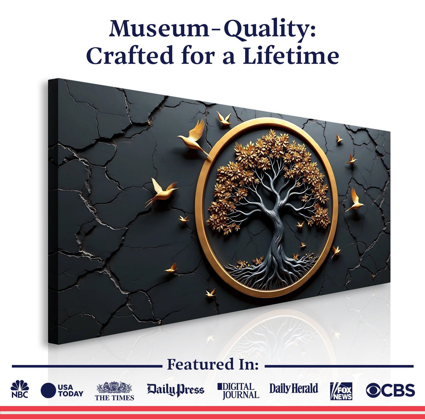 3D Celtic Tree of Life Canvas Wall Art IV-G