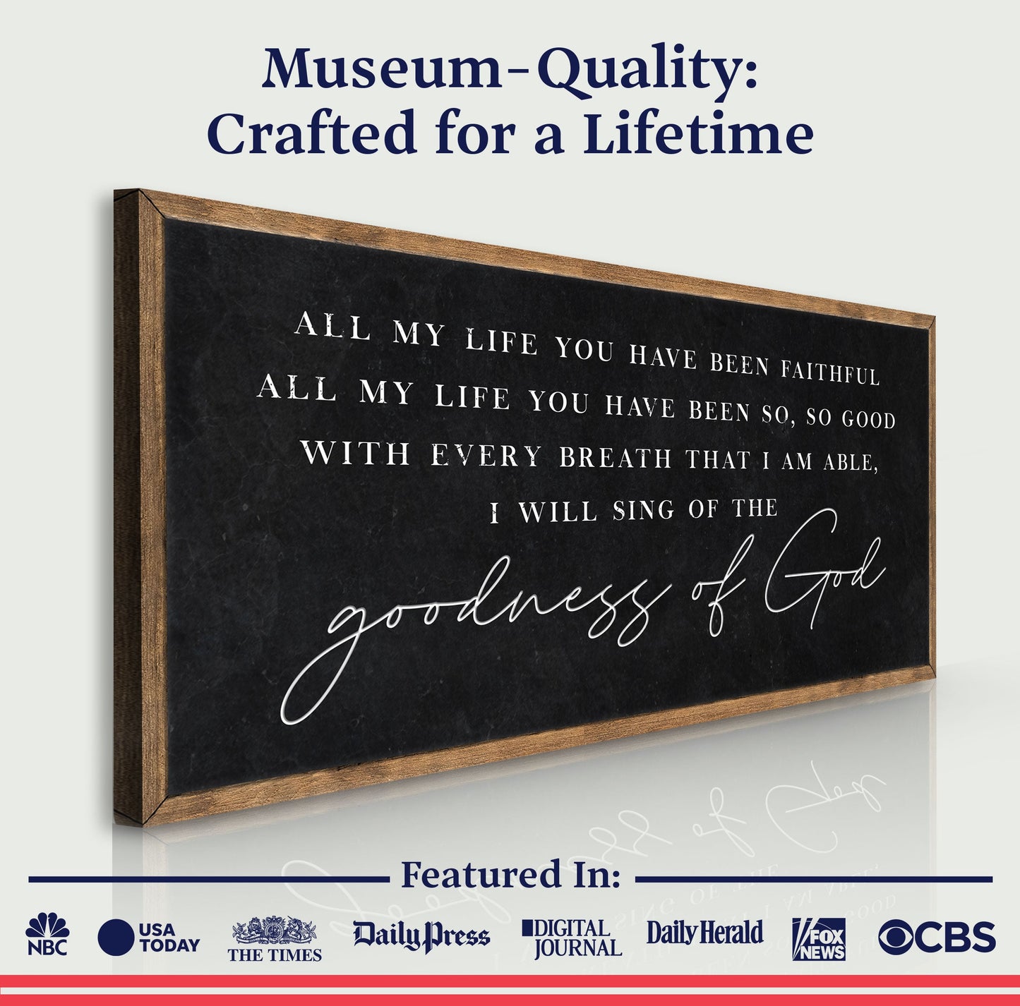 Goodness Of God Faith Canvas Wall Art