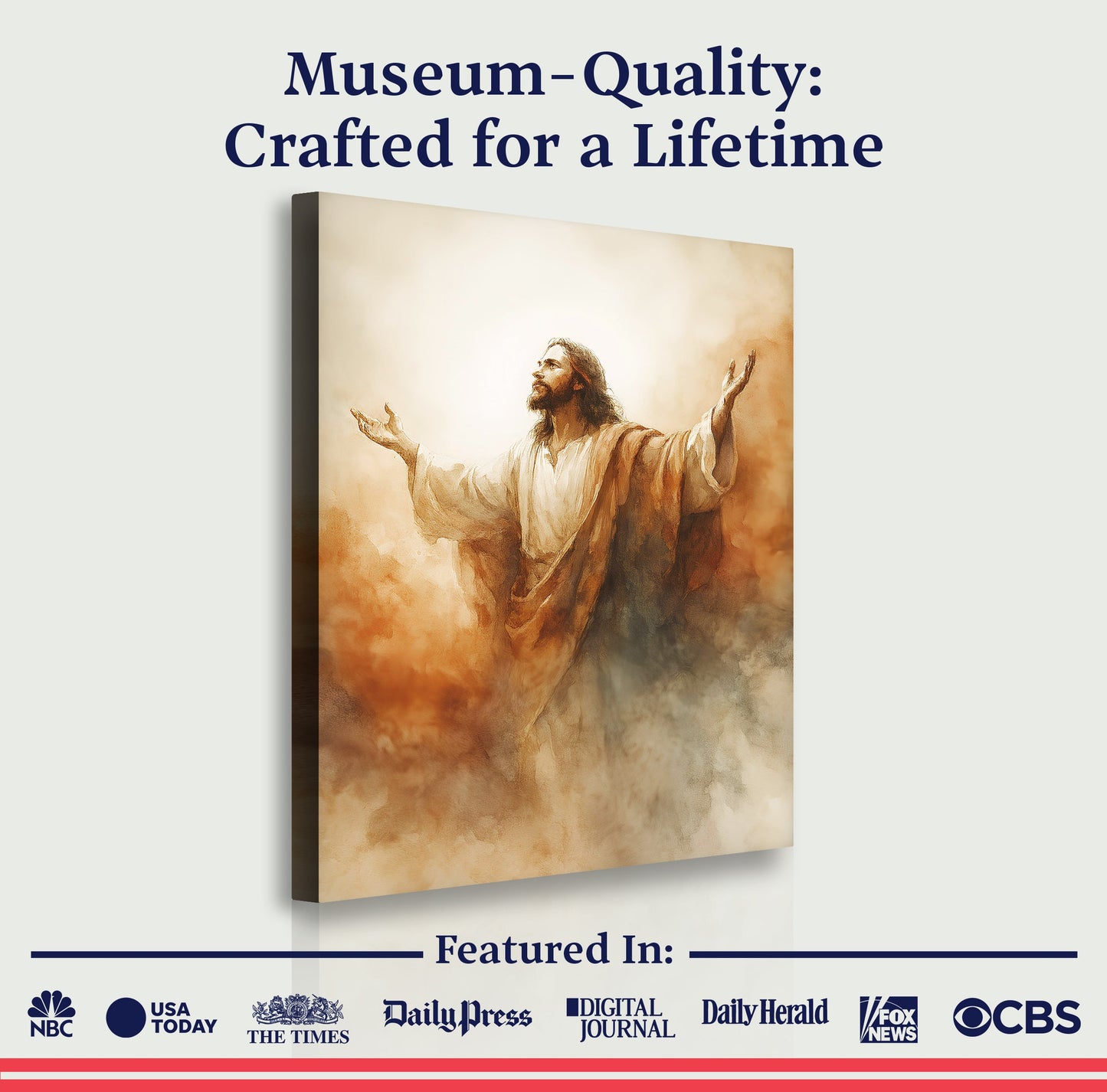 Risen Glory Faith Canvas Wall Art