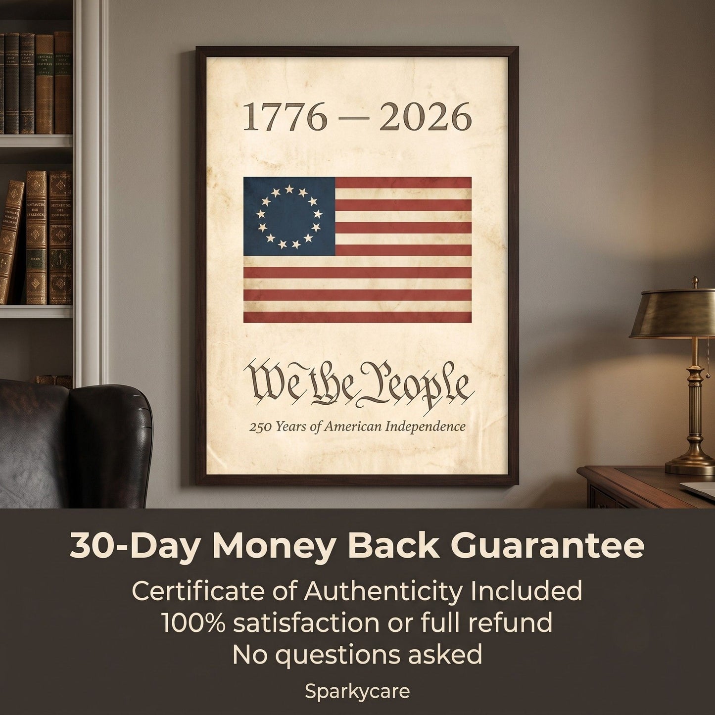 1776 American Flag Wall Art - We the People