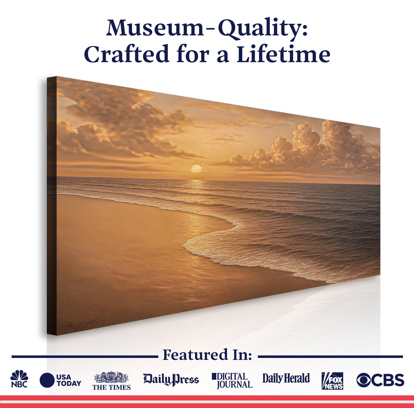 Beach Shoreline Coastal Canvas Wall Art