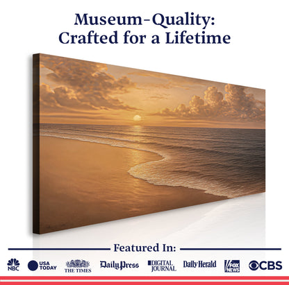 Beach Shoreline Coastal Canvas Wall Art