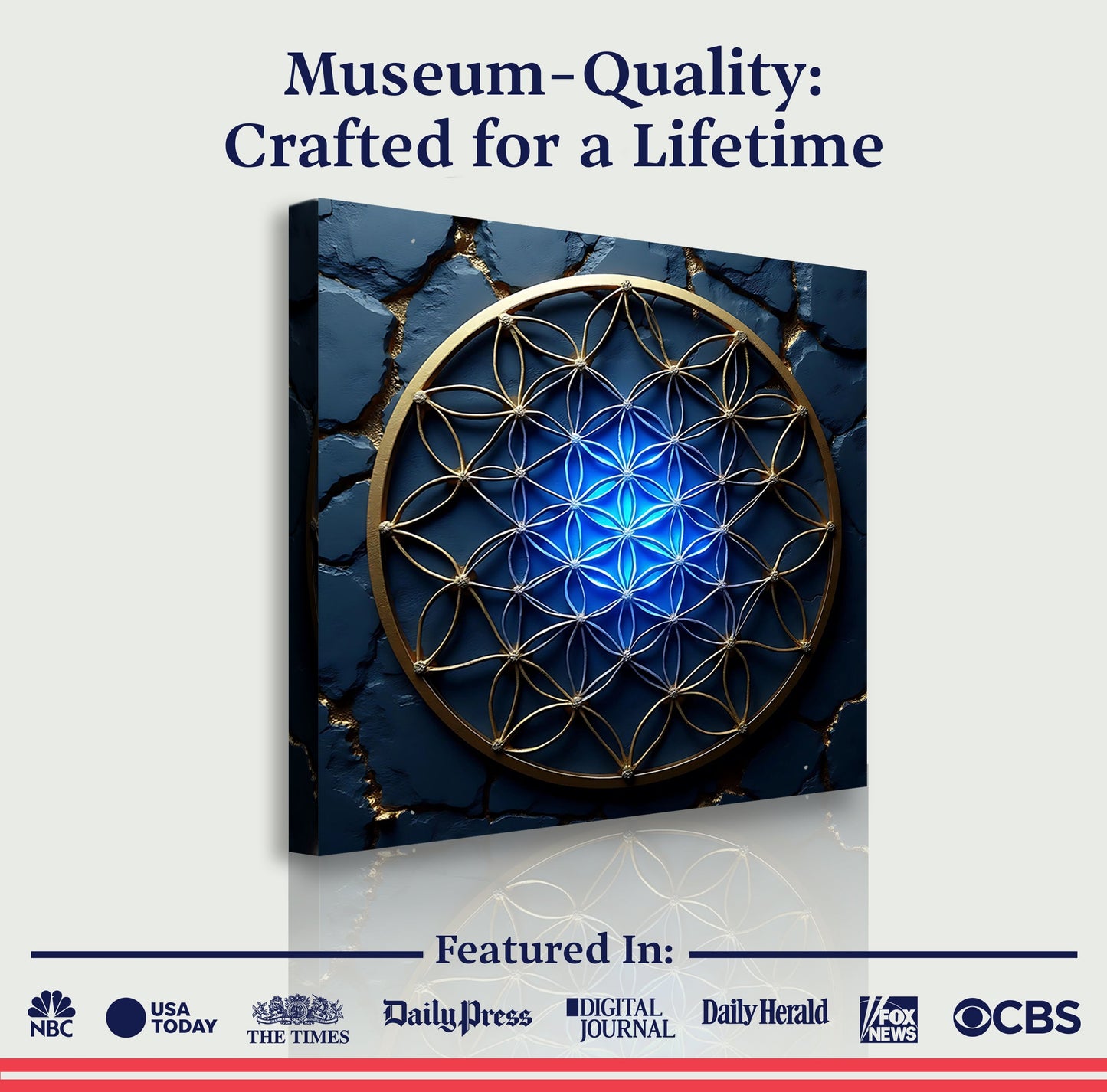 Flower of Life Canvas Wall Art - Style B