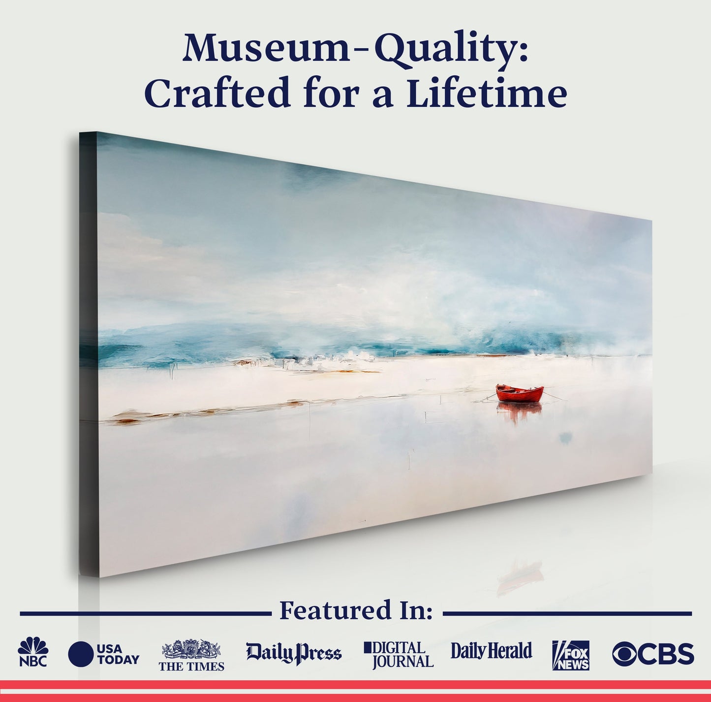 Misty Morning Abstract Canvas Wall Art