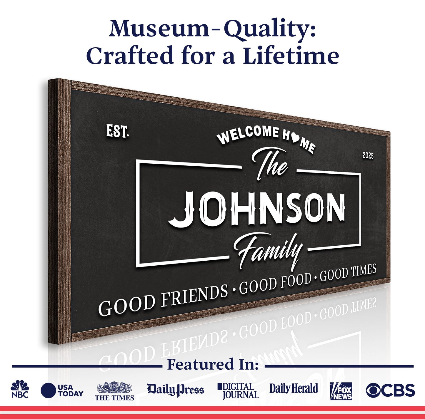 Welcome Home Canvas Wall Sign