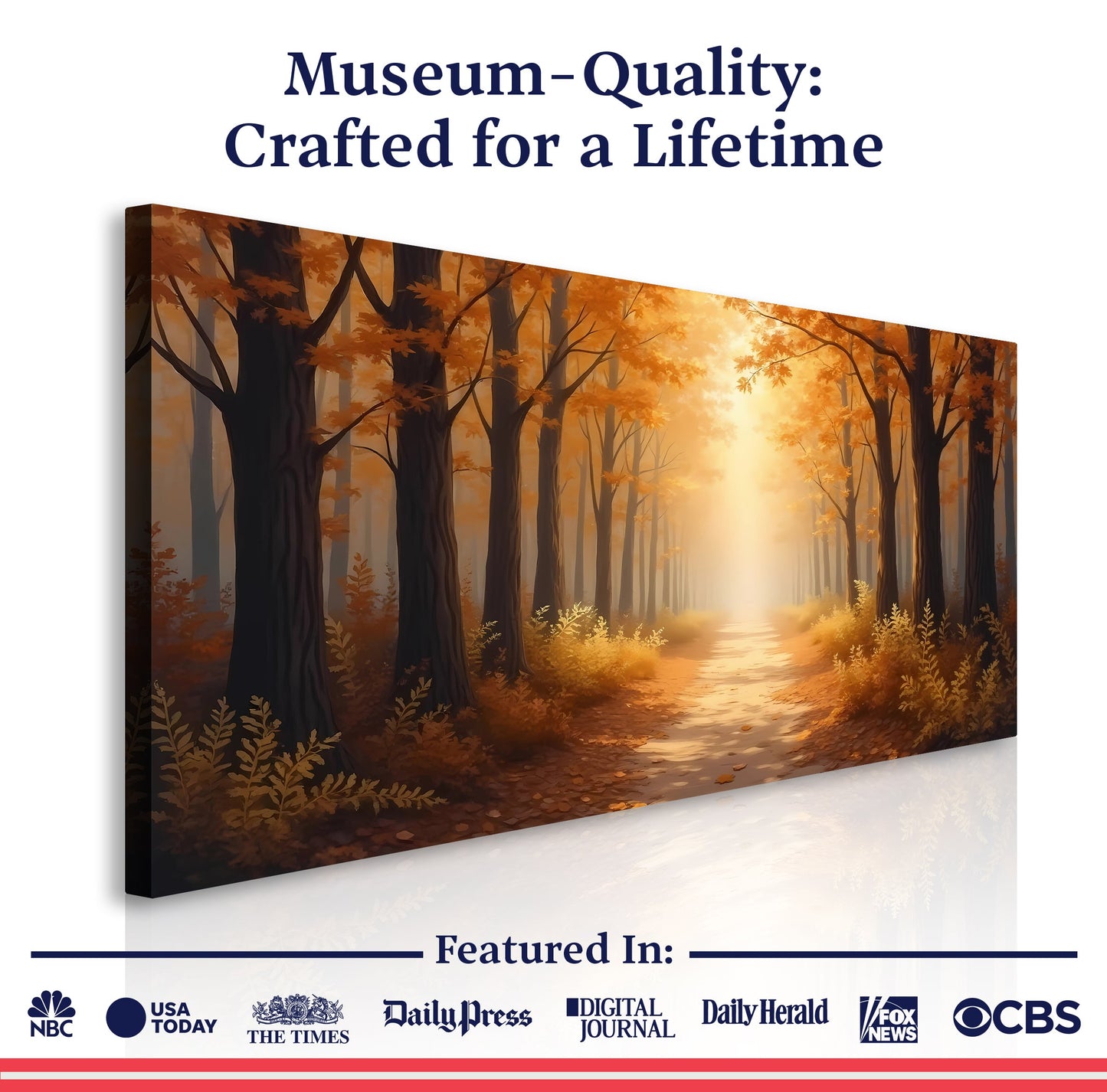 Abstract Forest Landscape Canvas Wall Art