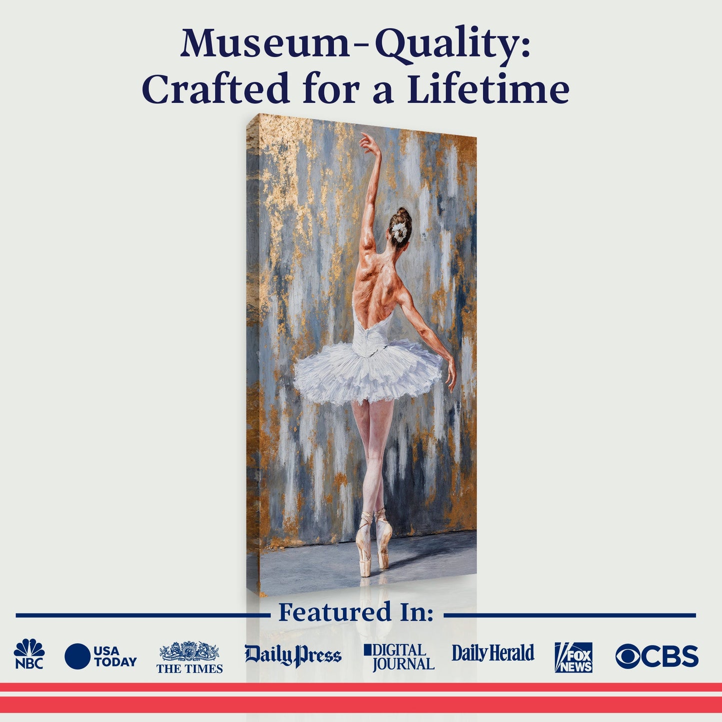 Ballet Elegance Canvas Wall Art