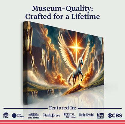 3D Horse Faith Canvas Wall Art V