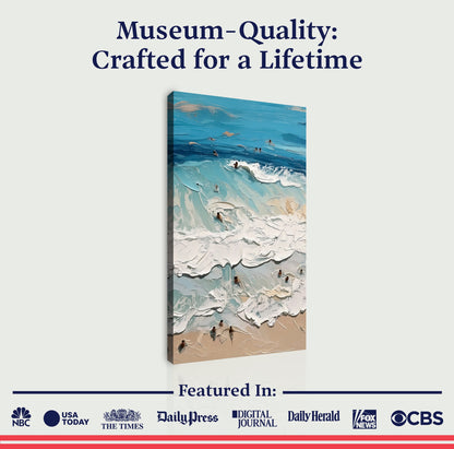Beach Days Coastal Canvas Wall Art XVIII