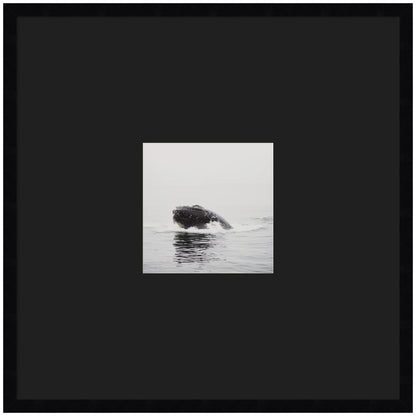 Humpback whale matted framed wall art print, ocean decor