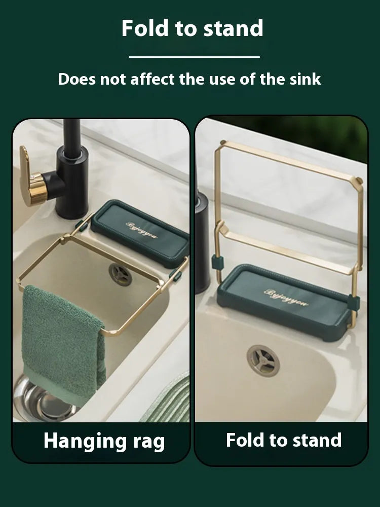 Multifunctional Draining Rack – Declutter & Organize Your Sink Instantly