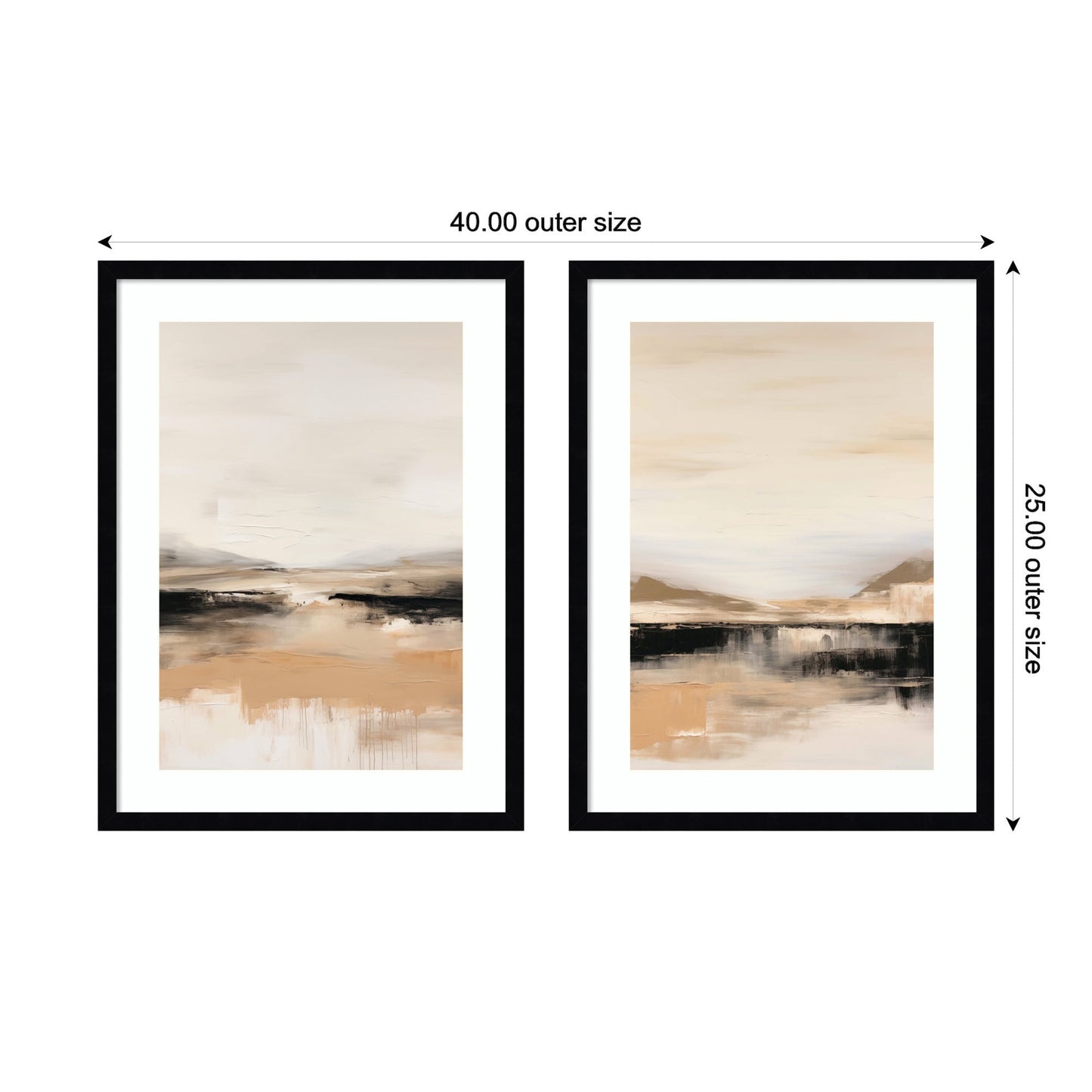 Peaceful Landscape Wall Art Set of 2 Prints