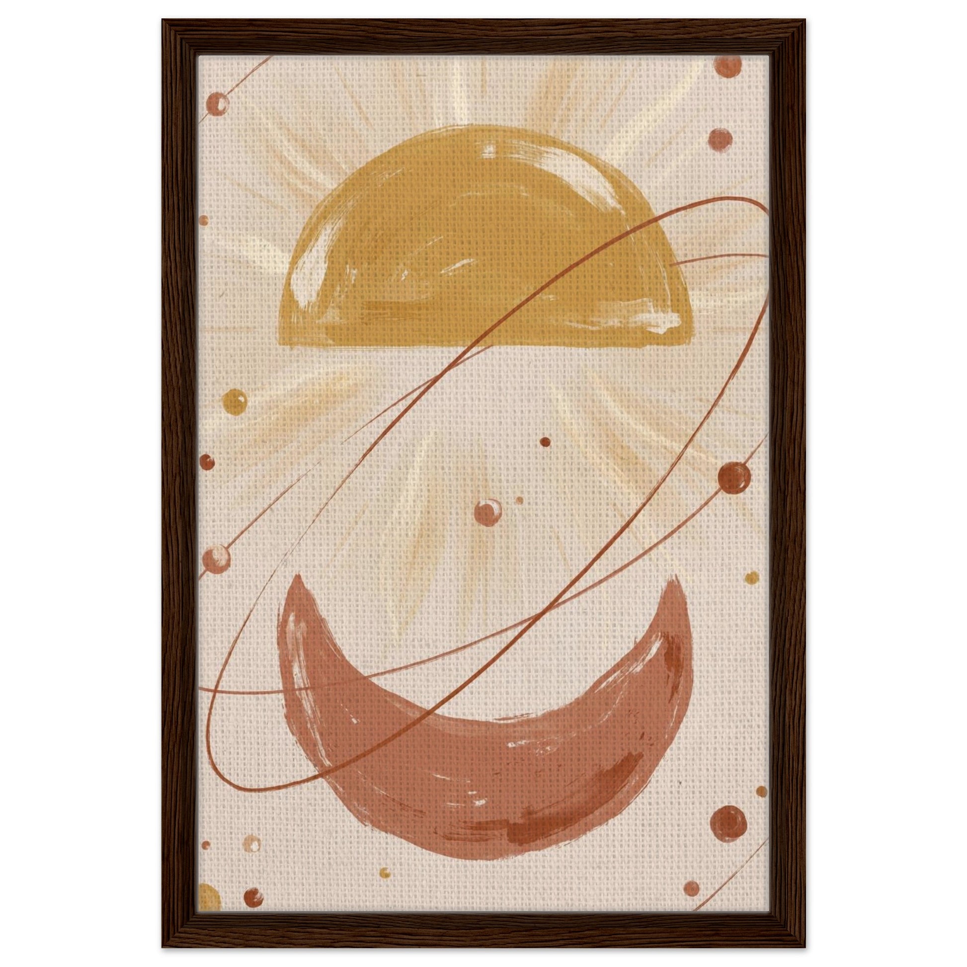 Golden Arc Celestial Boho Wall Art - 20x25 cm / 8x10″ / Museum-Quality Matte Paper Poster - Sparkycare