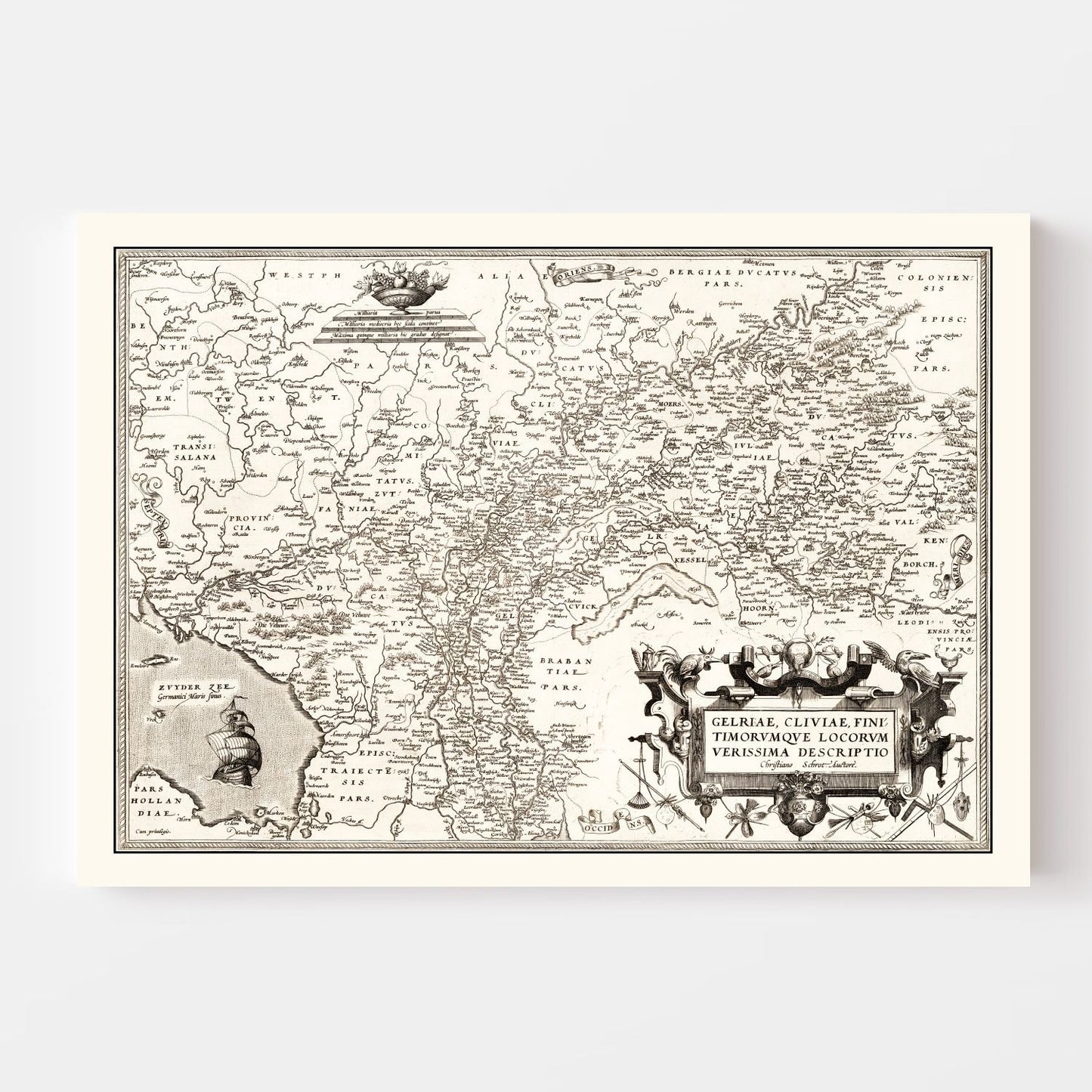 Vintage Map of Germany, 1570