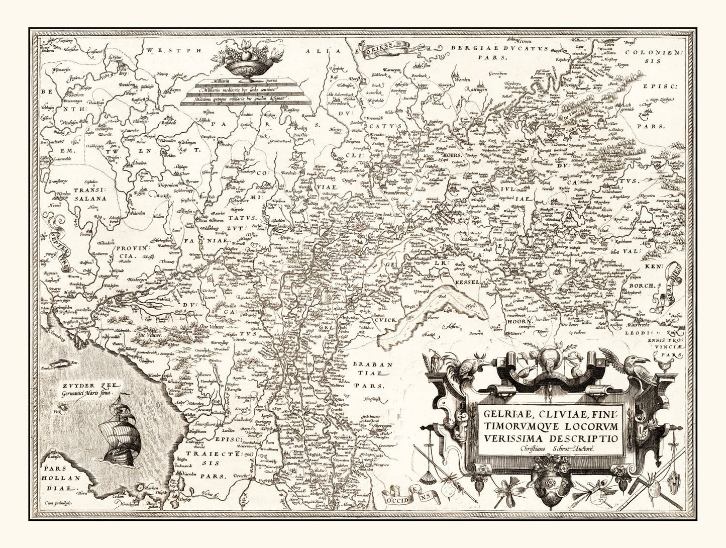Vintage Map of Germany, 1570