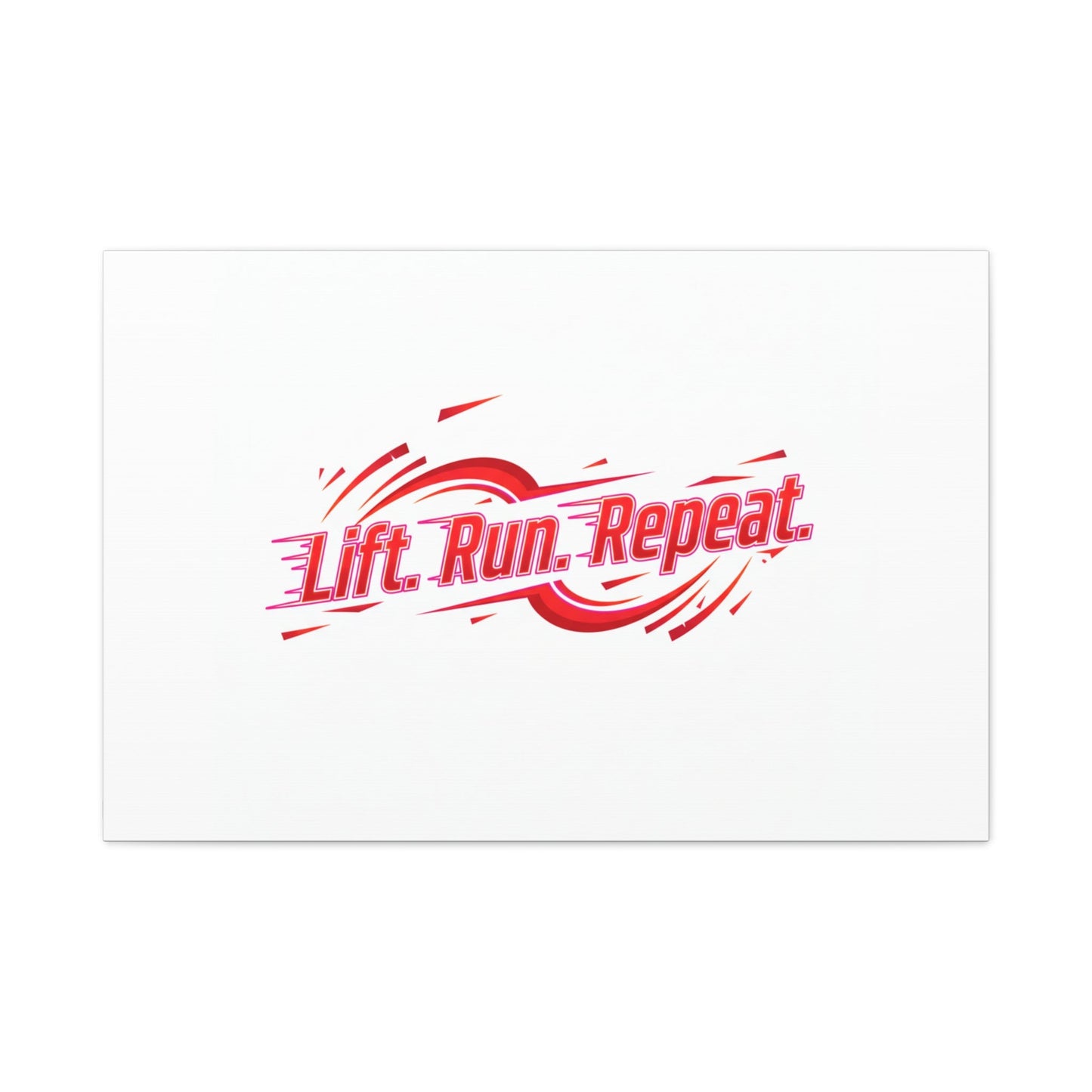 Lift Run Repeat Canvas | Fitness Wall Art, Gym Motivation