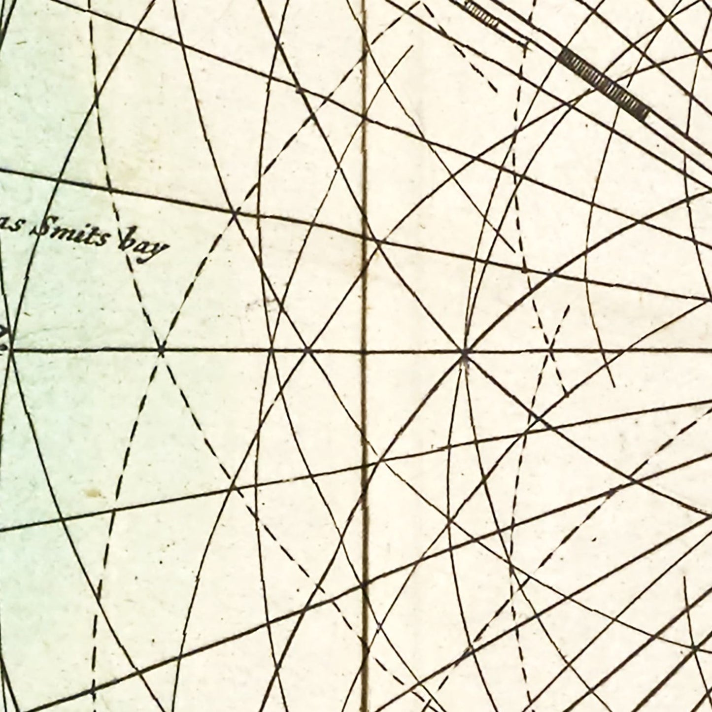 Vintage Map of the North Pole, Canada and Greenland, 1665