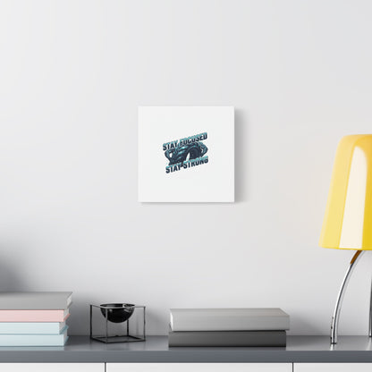 Stay Focused Stay Strong Gym Canvas Wall Art